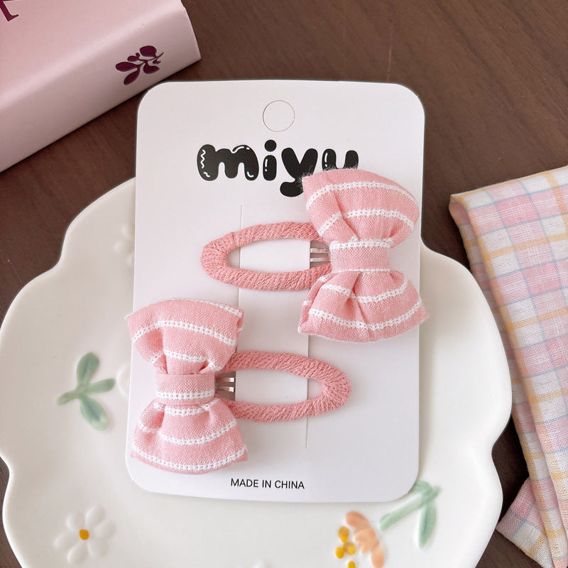 CA6323韓系粉嫩蝴蝶結甜美氣質女童馬尾高彈力髮圈2026.04