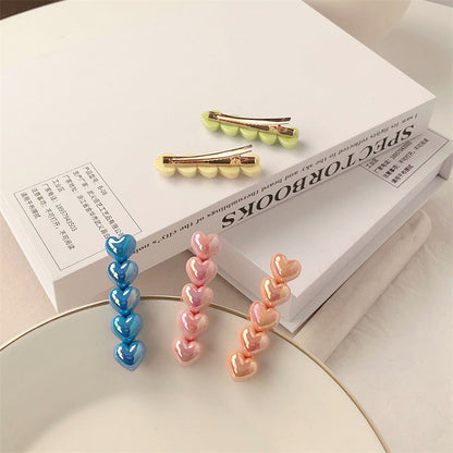 IM7602甜酷氣質炫彩人魚姬愛心髮夾2024.03.19