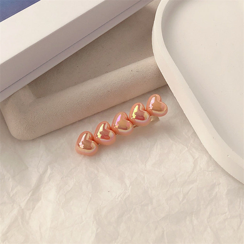 IM7602甜酷氣質炫彩人魚姬愛心髮夾2024.03.19