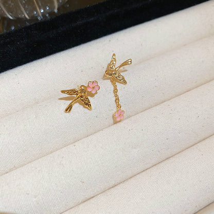 EN2015燕子滴油花朵氣質項鍊套裝2024.05.21