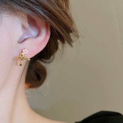 EN2015燕子滴油花朵氣質項鍊套裝2024.05.21