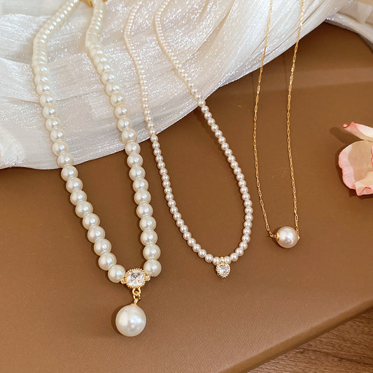 EA1590輕奢復古鋯石珍珠項鍊2026.04