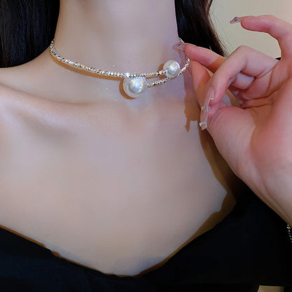 EN2395碎銀幾兩珍珠開口氣質項圈2024.05.21