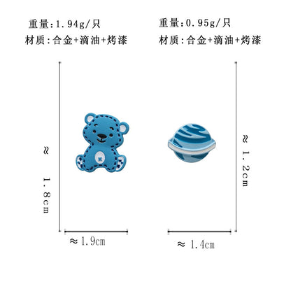 BJ4040自主設計動物宇宙合集S925銀針耳釘2025.07.22