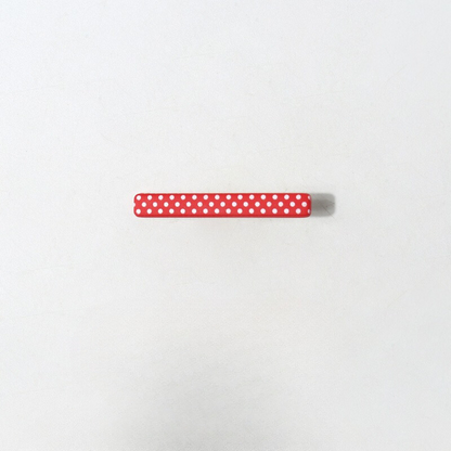 GJ2008甜美優雅日系少女心紅色格子波點側邊髮夾2024.06.04