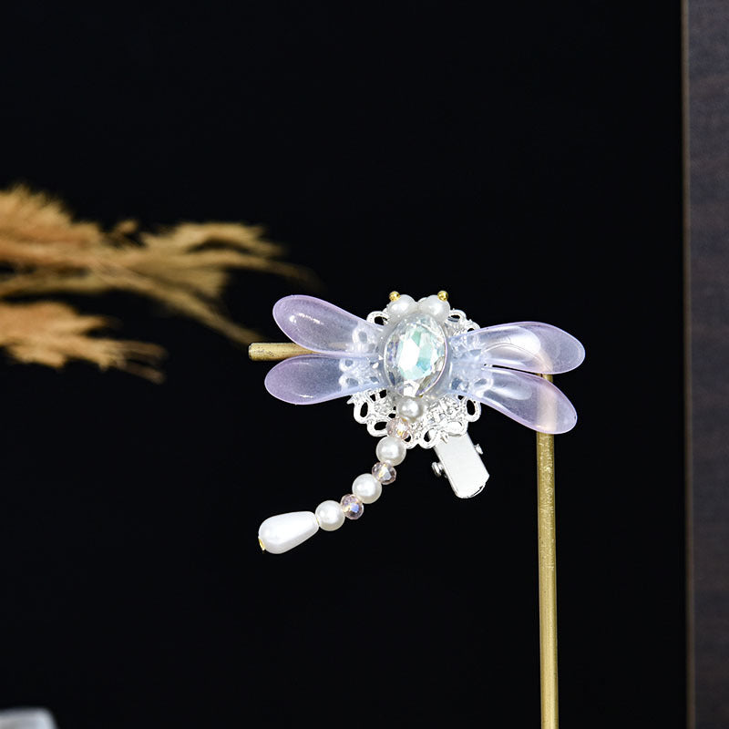 CA5014漢服頭飾兒童花朵鹿角流蘇髮夾2023.04.11